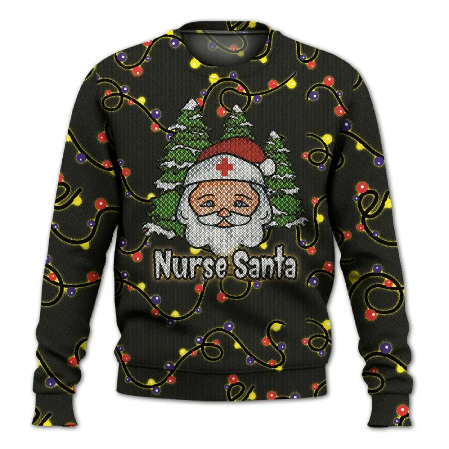 Nurse Santa Neon Light Shirt