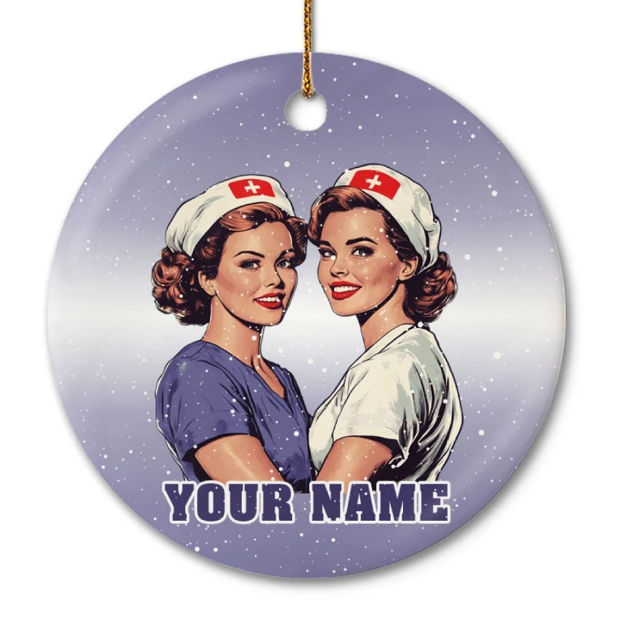 Nurses Custom Name Ornament