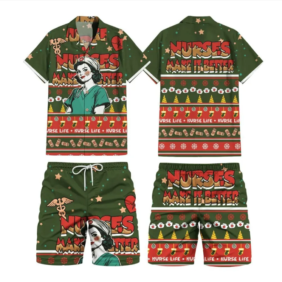 Nurses Make It Better Unisex Hawaii Shirt & Shorts