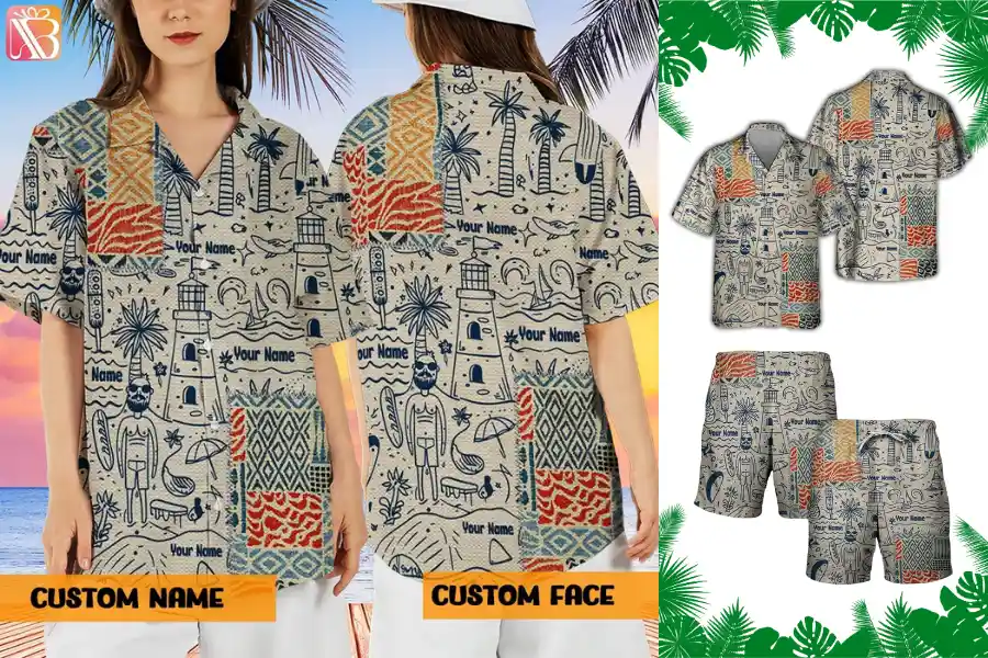 Personalized Hawaii Shirt & Shorts Set