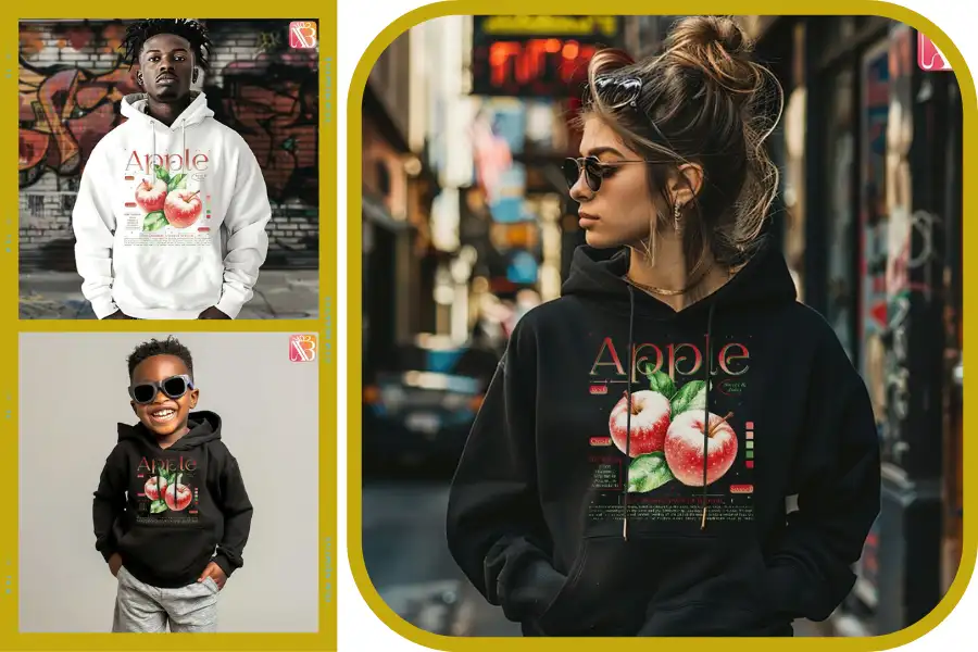 Retro Apple Unisex Hoodie