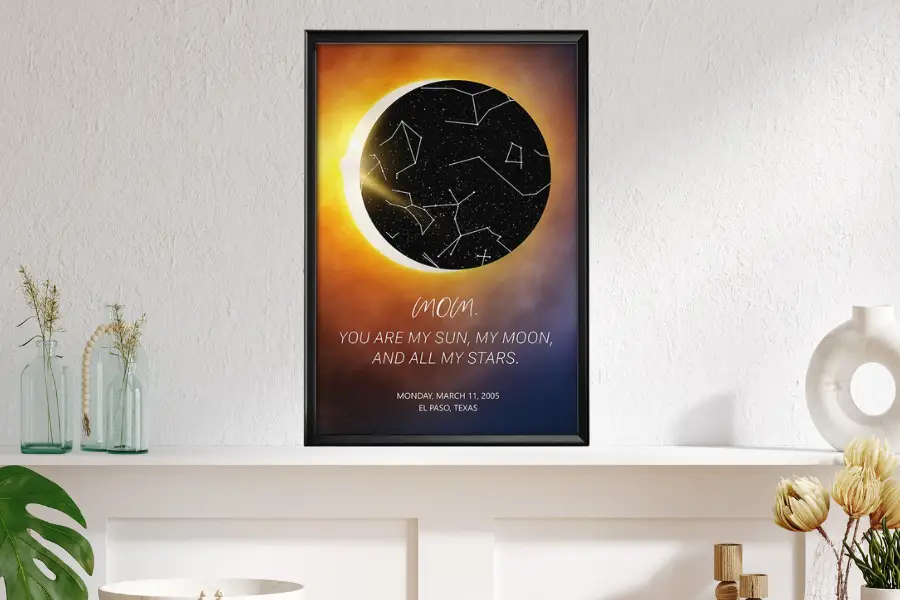 Sun, Moon & Star Canvas Print