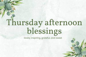 Thursday Afternoon Blessings