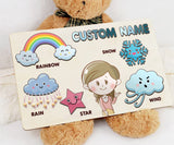 Personalized Weather Busy Board, Custom Busy Board For Toddlers,Kids, Wooden Toys, Baby Gifts, Birthday Giftfirefighter V2